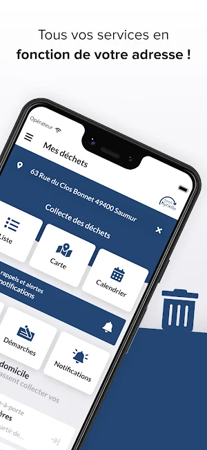 Mes Déchets - Appli Kyrielle Screenshot 1