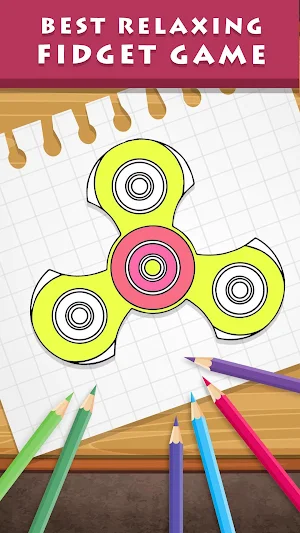 Fidget Spinner Coloring Pages Screenshot 0