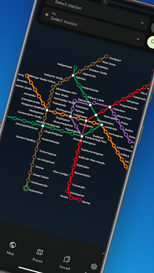 Vienna Metro Map U-Bahn Plan Screenshot 1