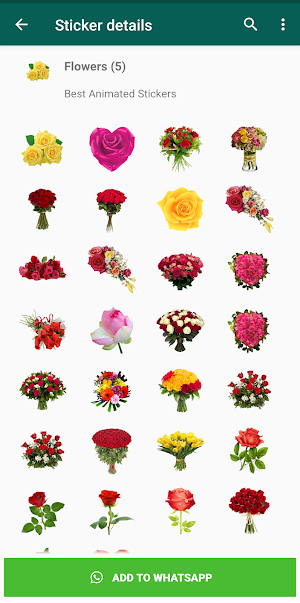 Flowers Stickers WAStickerApps Screenshot 0