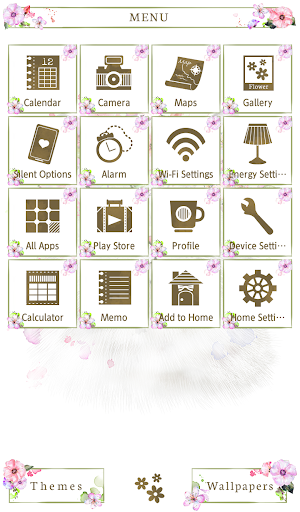 Flower Crowned Cat Theme Screenshot 1
