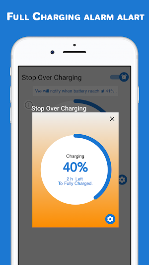 Full Charging alarm alert: Stop over charging Screenshot 1