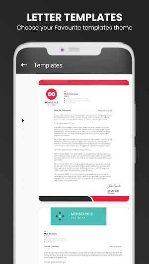 Official Letter Templates Screenshot 2