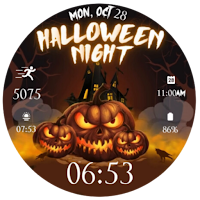 Halloween Night Animated Face