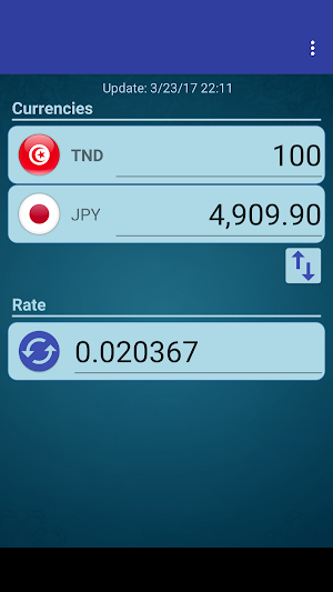Japan Yen x Tunisian Dinar Screenshot 1