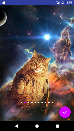 Cats In Space HD Wallpapers Screenshot 0