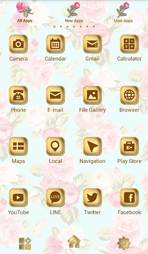 Cute Theme-Elegant Floral- Screenshot 2