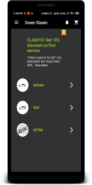 Green Steam Car Wash Screenshot 1