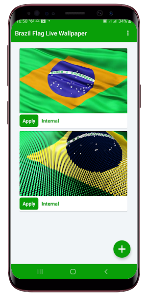 Brazil Flag Live Wallpaper Screenshot 0