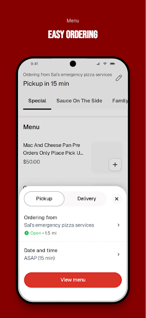 Sal's emergency pizza services Screenshot 2