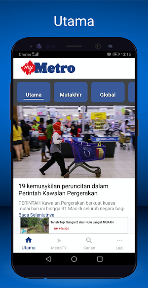 Harian Metro Mobile Screenshot 0