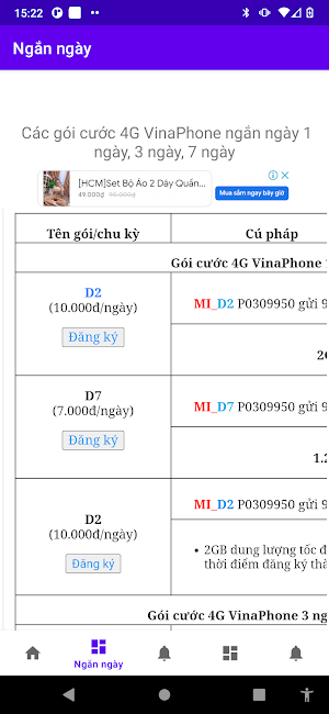 Đăng ký 4G Vinaphone nhanh Screenshot 1