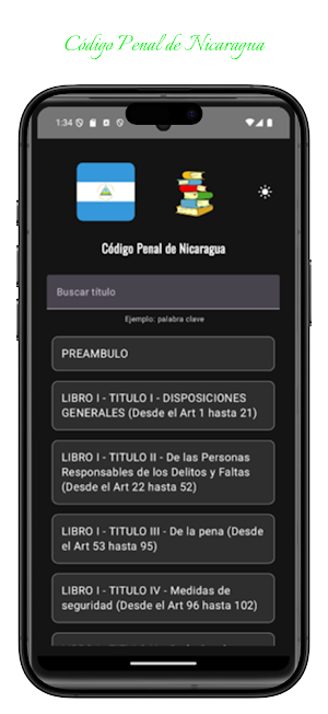 Código Penal de Nicaragua Screenshot 0