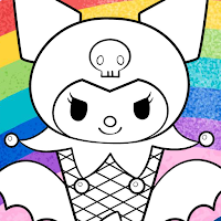 Kuromi Coloring Game Draw