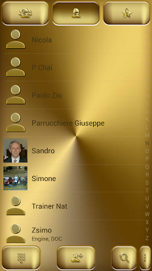 Dialer Solid Gold Theme for Drupe and ExDialer Screenshot 2