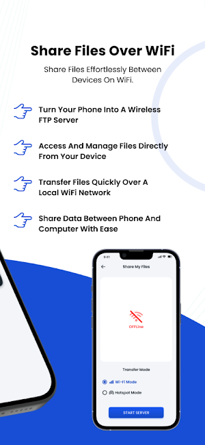 Wi-Fi FTP Server: PC to Mobile Screenshot 2