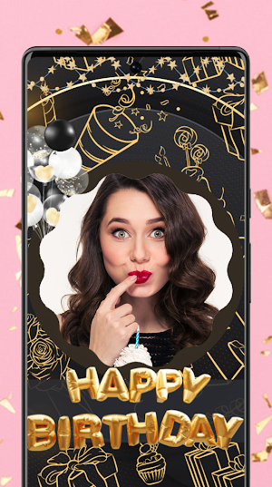 Birthday Photo Frames Editor Screenshot 1