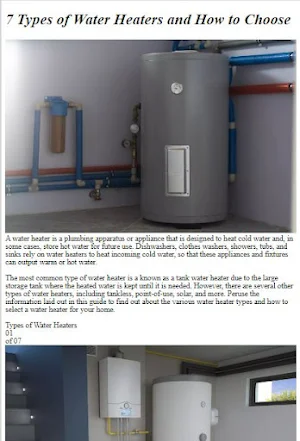 Water Heaters Tutorials Screenshot 0