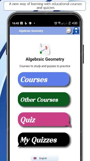 Algebraic Geometry Course Screenshot 0