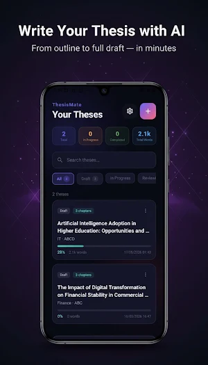 ThesisMate: Research Assistant Screenshot 0