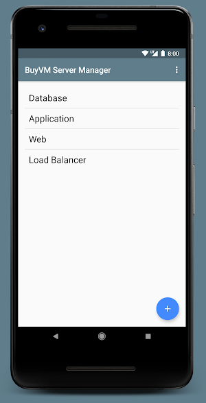 BuyVM Server Manager Screenshot 1