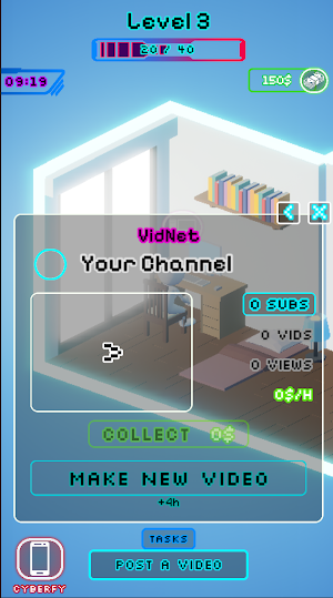Cyberhustle: Bar Sim & Hacking Screenshot 1
