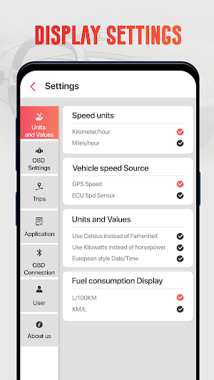 GPS Speedometer OBD2 Car dashboard: Speed limit Screenshot 3