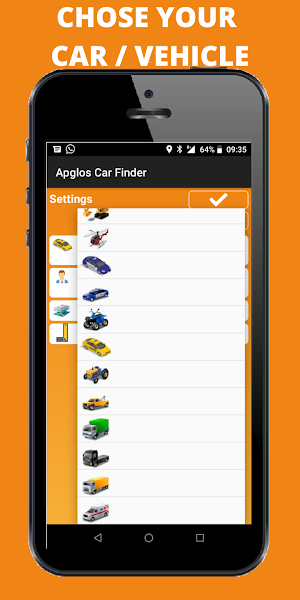 Find your car - Apglos Car Finder App - Car Search Screenshot 1