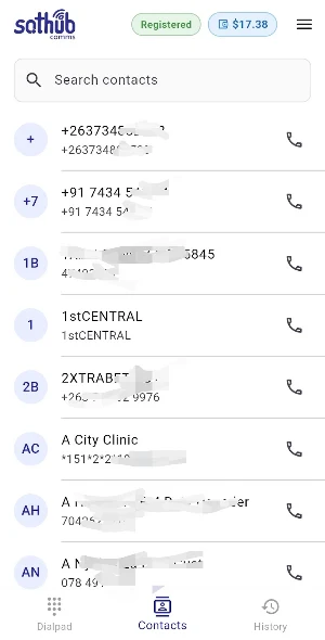 SatHub Voip Screenshot 1