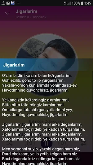 Bahriddin Zuhriddinov qo'shiqlari Screenshot 3