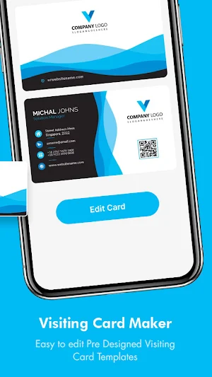 Digital Visiting Card Maker Screenshot 2