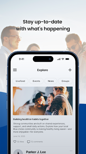 Blue Zones Connect Screenshot 2