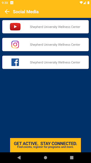 Shepherd University WC App Screenshot 1