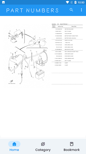 Yamaha Motor SparePart Catalog Screenshot 1