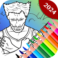 Colors: Superheroes Coloring