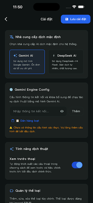 Novara - Dịch truyện bằng AI Screenshot 2