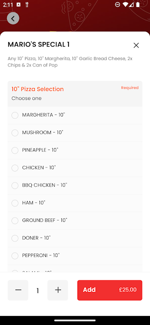 Mario's Pizza&Smash Burger Screenshot 2