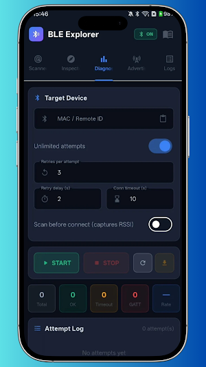 BLE Explorer: Scanner & Debug Screenshot 2