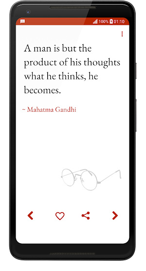 Gandhi Quotes - Daily Quotes Screenshot 1