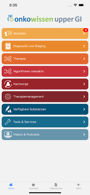upper GI onkowissen Screenshot 0