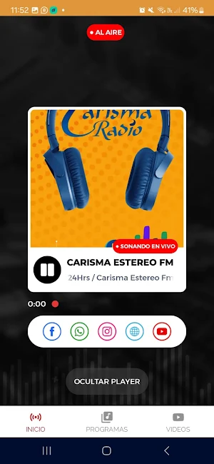 RADIO CARISMA ESTEREO 95 Screenshot 2