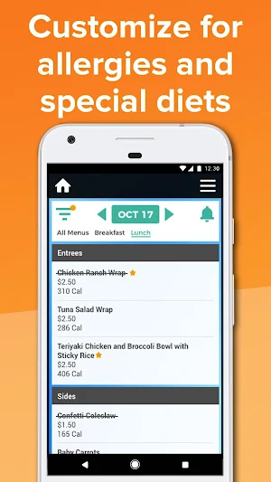 Nutrislice Screenshot 3