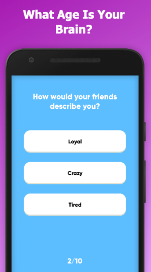 How Old Is Your Brain? - Mental Age Test Screenshot 0