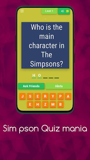 SIM PSON QUIZ MANIA Screenshot 0