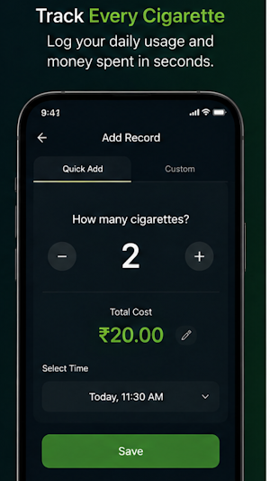 Cigarette Counter and Tracker Screenshot 2