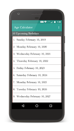 Age Calculator Screenshot 2