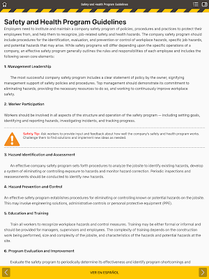 NAHB Job Safety Handbook Screenshot 3