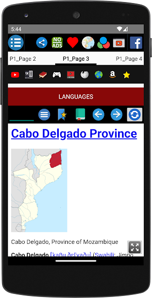 Map of Mozambique Screenshot 2