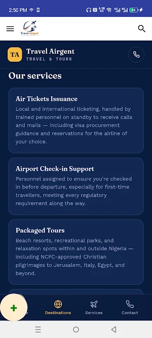Travel Airgent Screenshot 1