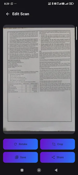 Minimal PDF Scanner Screenshot 1